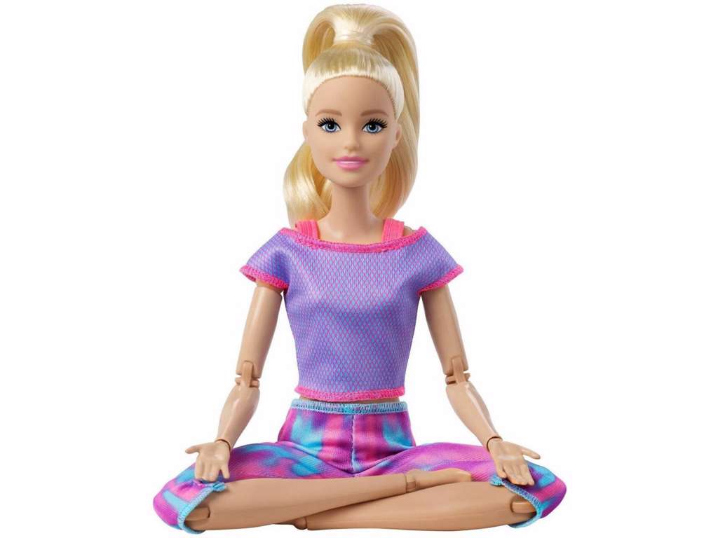 Barbie Made to Move dukke - lyst hår