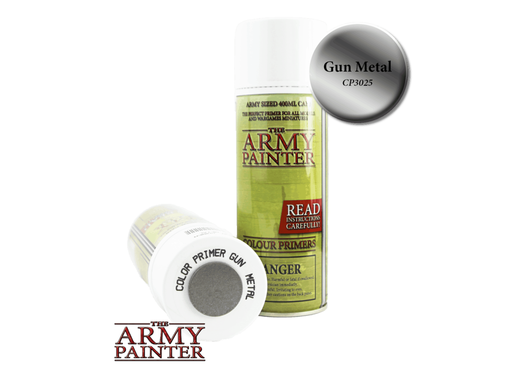 Gun Metal Spray Colour Primer til figurer