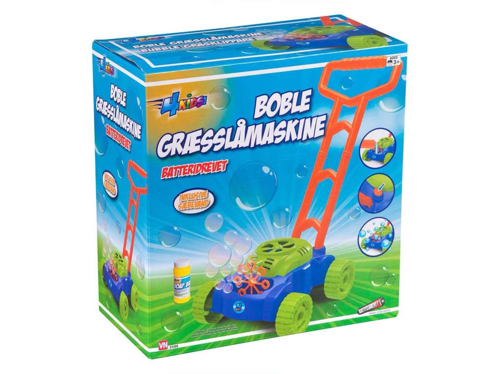 Stor sæbeboble græsslåmaskine fra 4-Kids