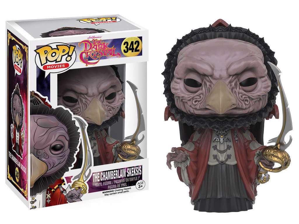The Dark Crystal POP! vinyl figur af The Chamberlain Skeksis på 9 cm