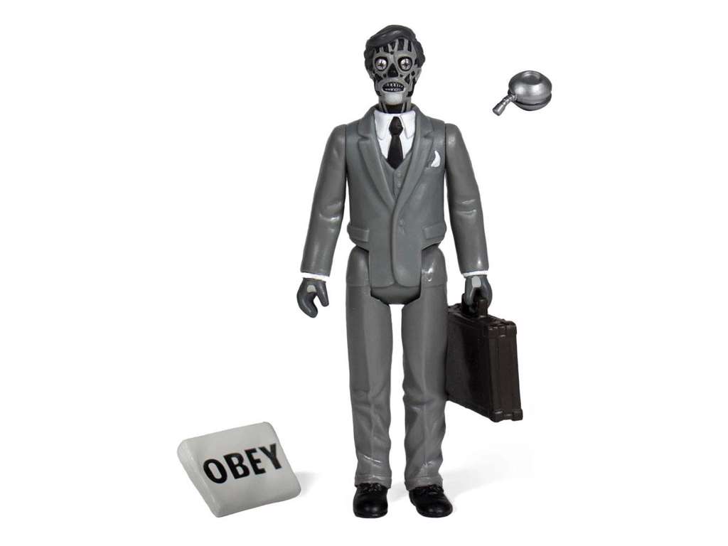 They Live ReAction Male Ghoul (Black & White) actionfigur på 10 cm