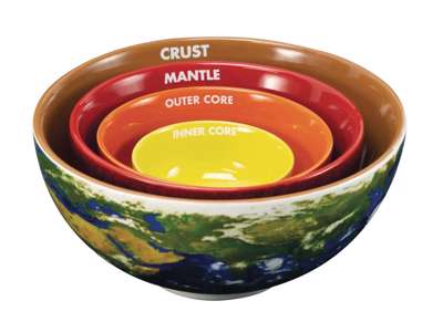  Earth Cross Section Nesting Bowls