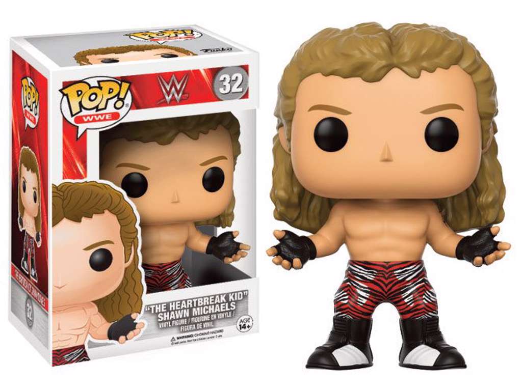 WWE Wrestling POP! vinyl figur af The Heartbreak Kid Shawn Michaels på 9 cm