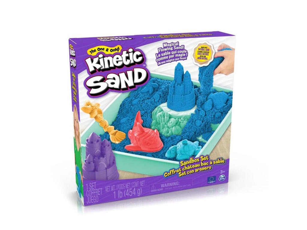 Kinetic Sand Sandbox Sæt - Blå