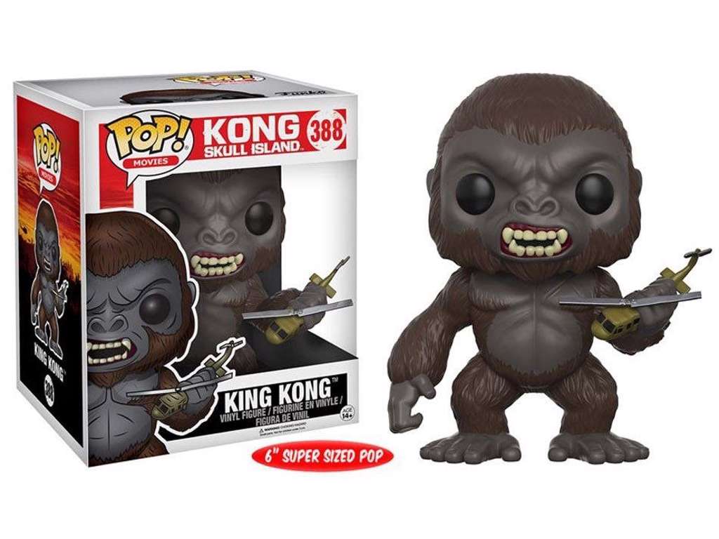 Kong Skull Island Super Sized POP! vinyl figur af King Kong på 15 cm