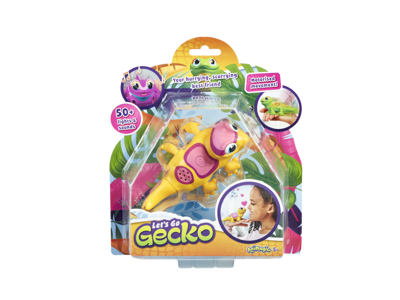 Animagic - Let's Go Gecko elektronisk kæledyr - Gul