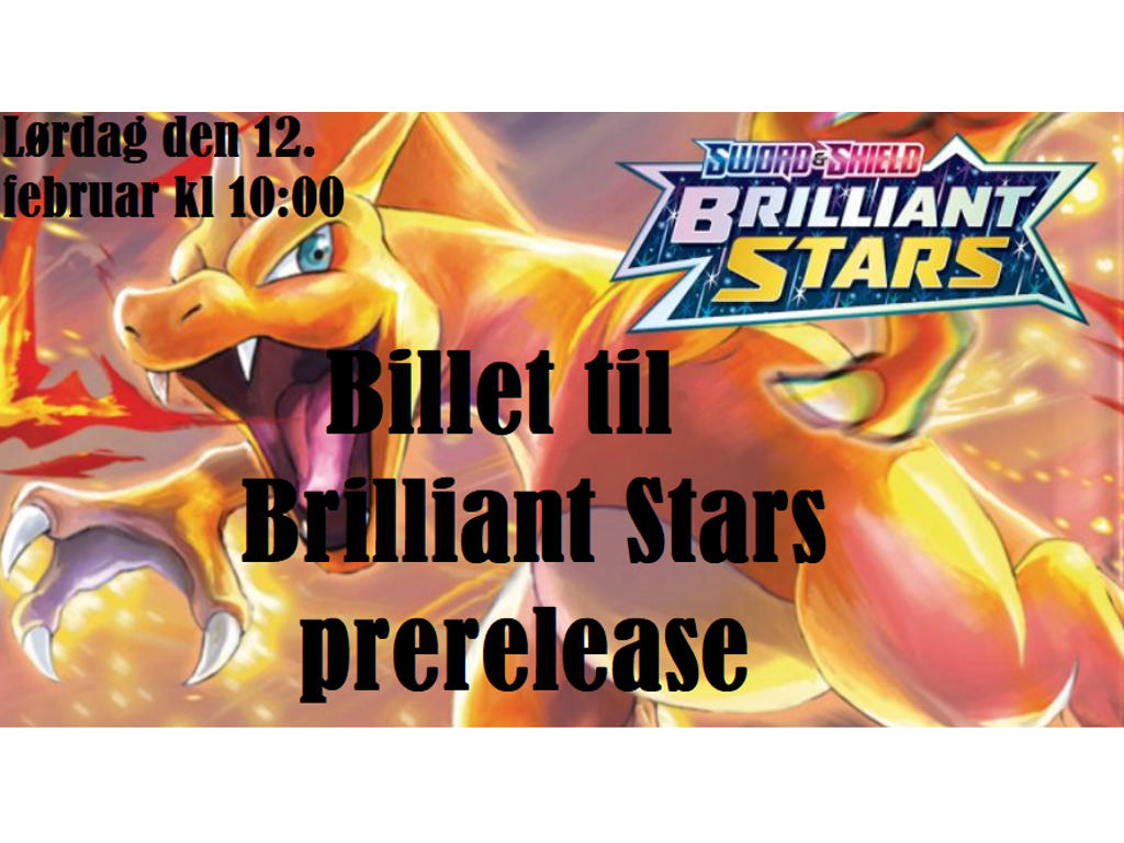 Billet til Pokémon Brilliant Stars Prerelease den 12. februar kl 10:00 i Glostrup