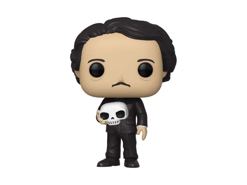 Edgar Allan Poe POP! Icons Vinyl Figure Edgar Allan Poe w/ Skull 9 cm