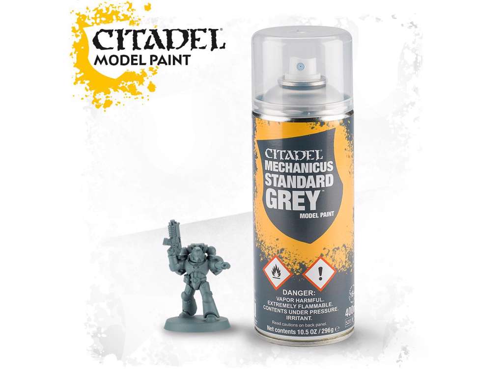 Mechanicus Standard Grey spray paint fra Citadel 400.ml