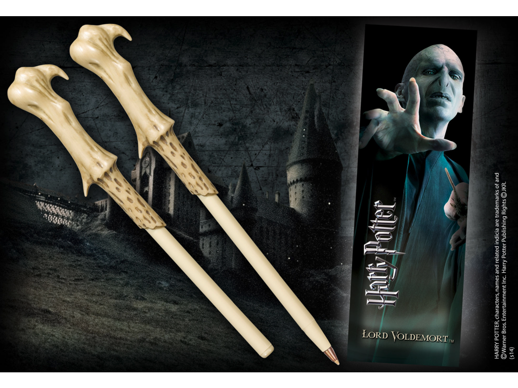 Harry Potter - Voldermort Wand Pen & Bookmark / kuglepen & bogmærke