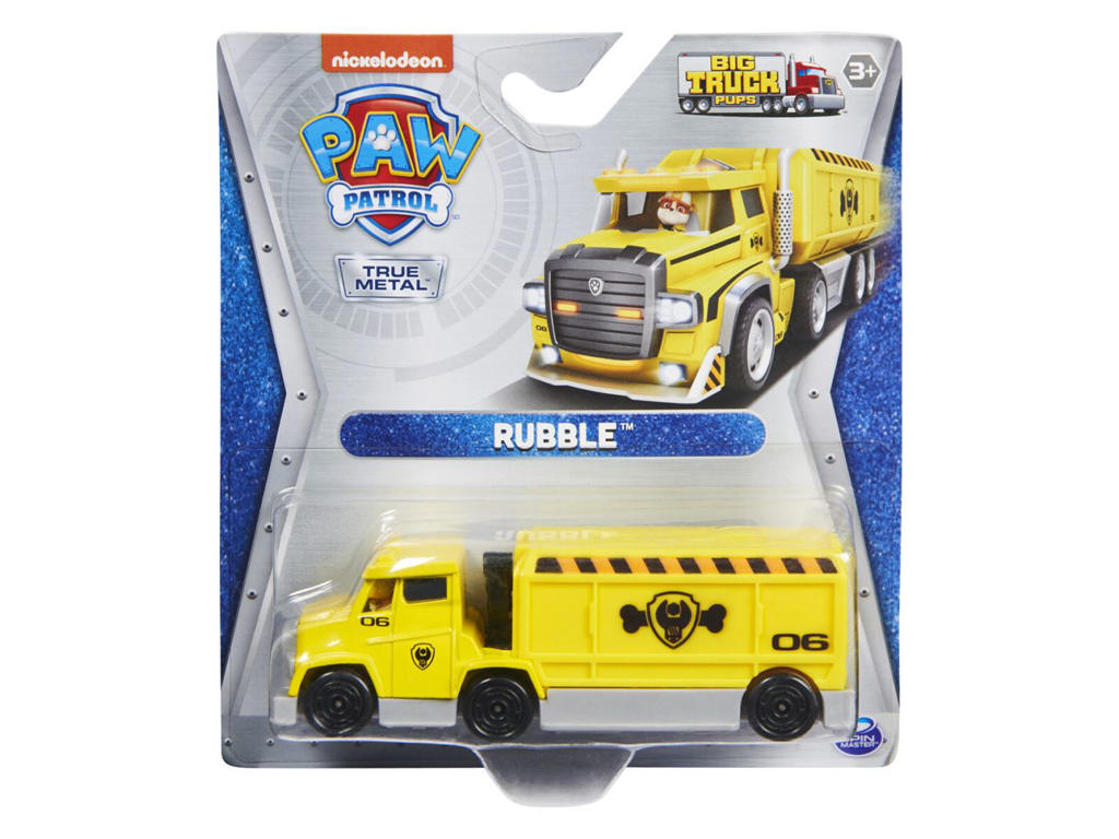Paw Patrol Big Trucks True Metal Vehicle - Rubble's bil