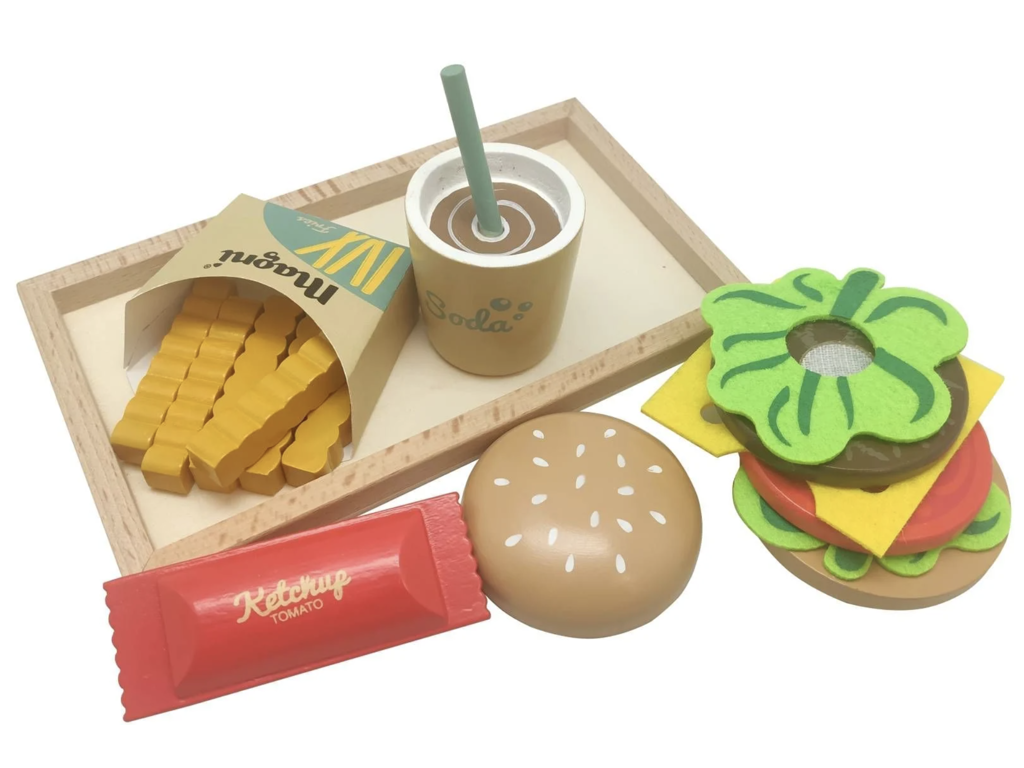 Cheeseburger Menu Sæt i træ fra Magni