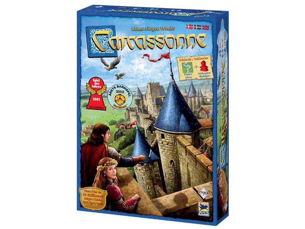 Carcassonne brætspil - dansk version
