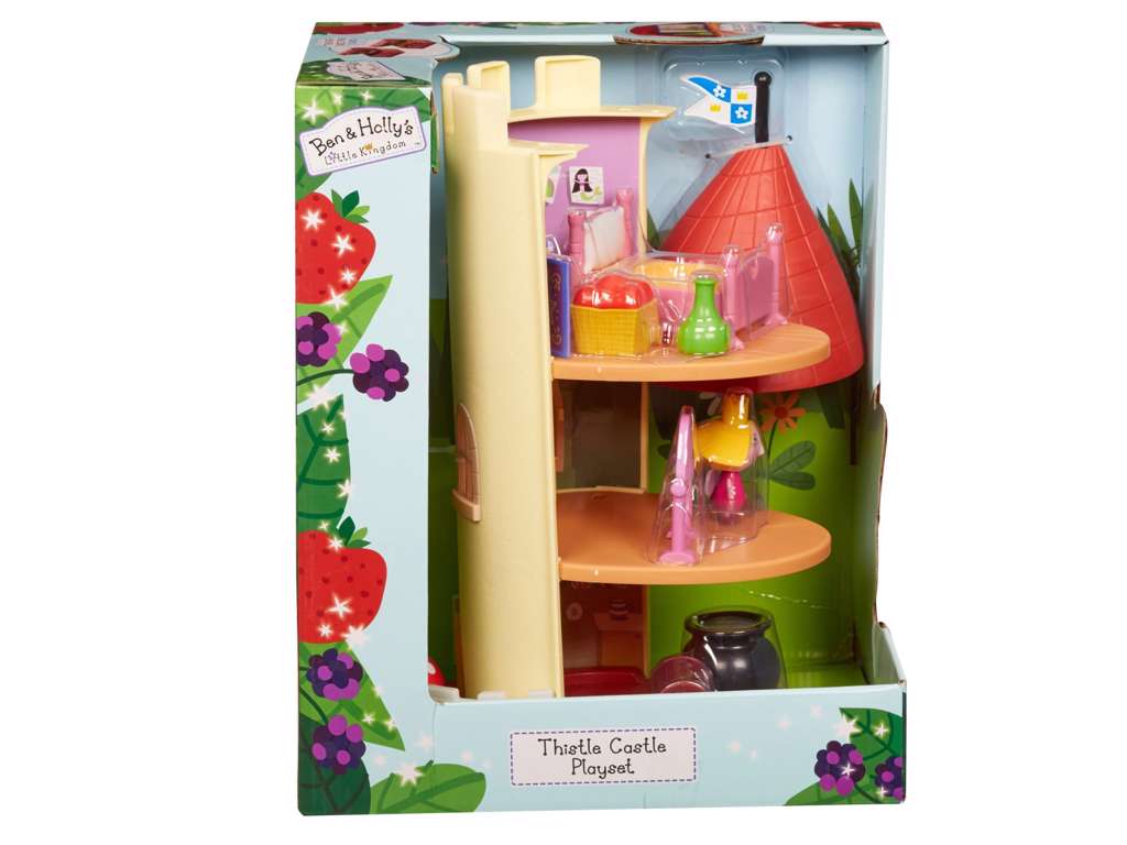 Hollys slot med figur fra Ben og Hollys lille kongerige