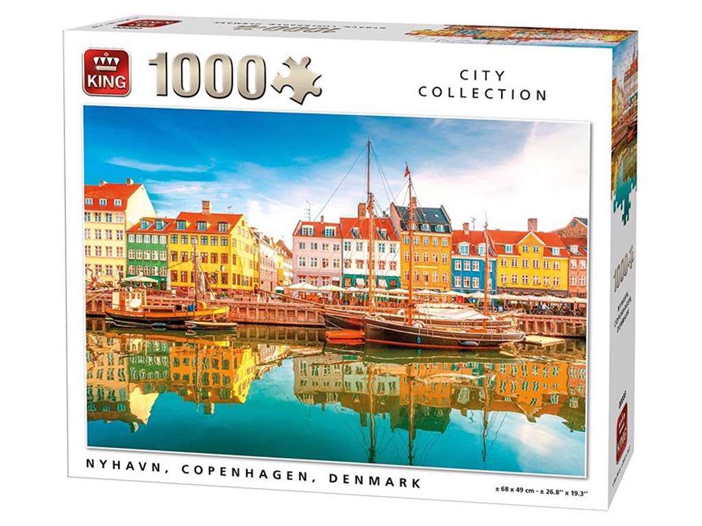 Nyhavn puslespil på 1000 brikker fra King