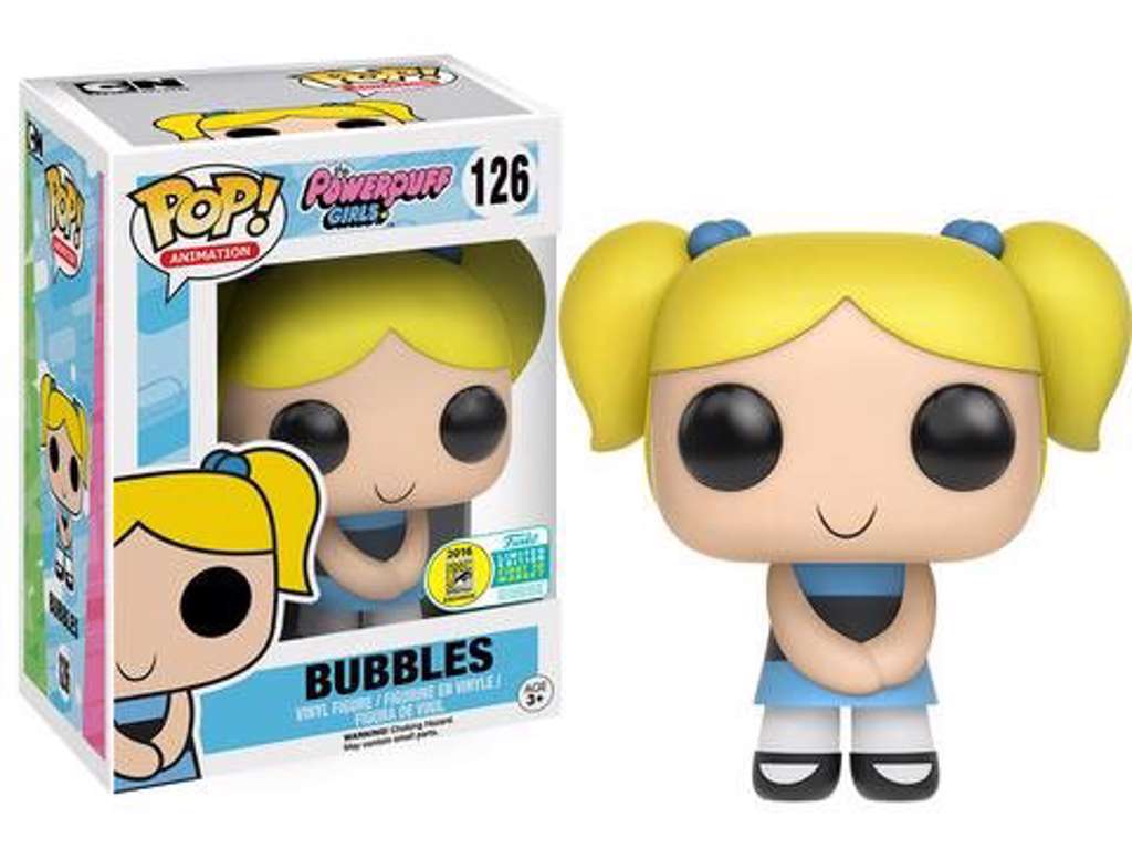 The Powerpuff Girls POP! vinyl figure af Bubbles SDCC 2016 Exclusive på 9 cm