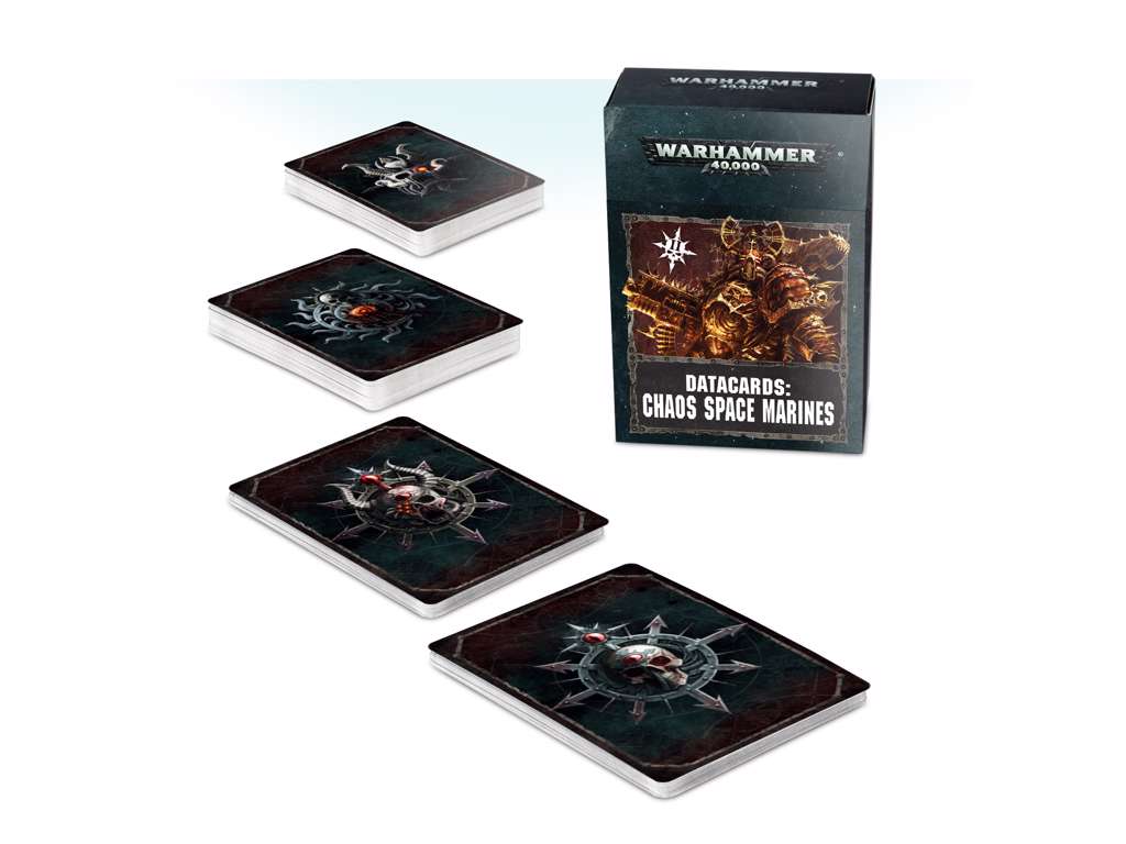 Datacards Chaos Space Marines - Warhammer 40.000