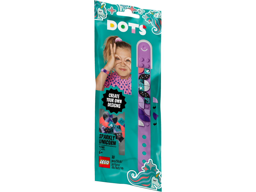 LEGO DOTS Armbånd med Glitrende enhjørning - 41902