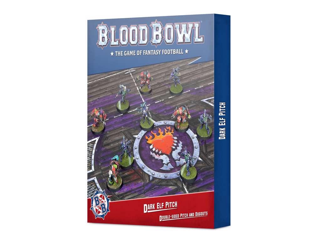 Blood Bowl: Dark Elf  Pitch and Dugout sæt