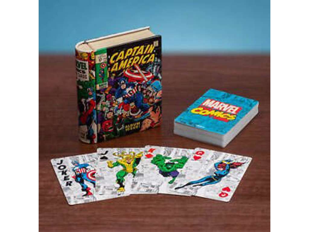 Marvel retro spillekort i tin æske