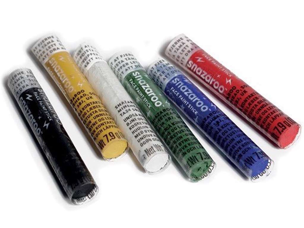 Sminkefarve stifter 6 pak fra Snazaroo