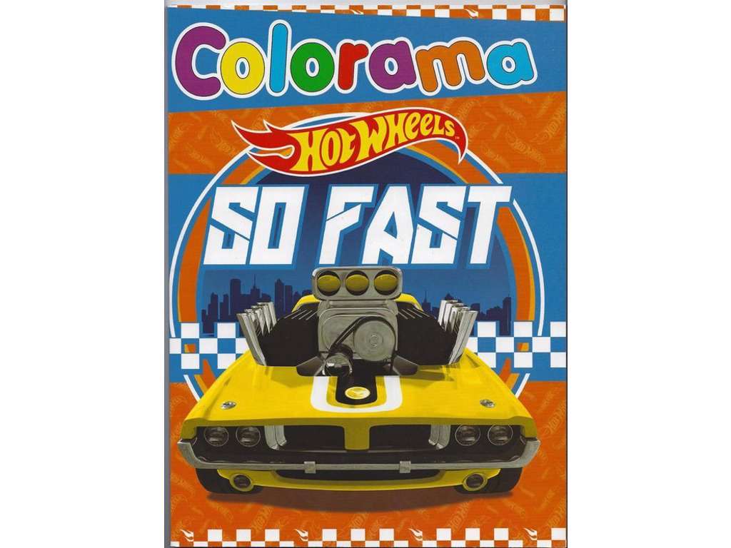 Hot Wheels Colorama malebog på 48 sider - So Fast