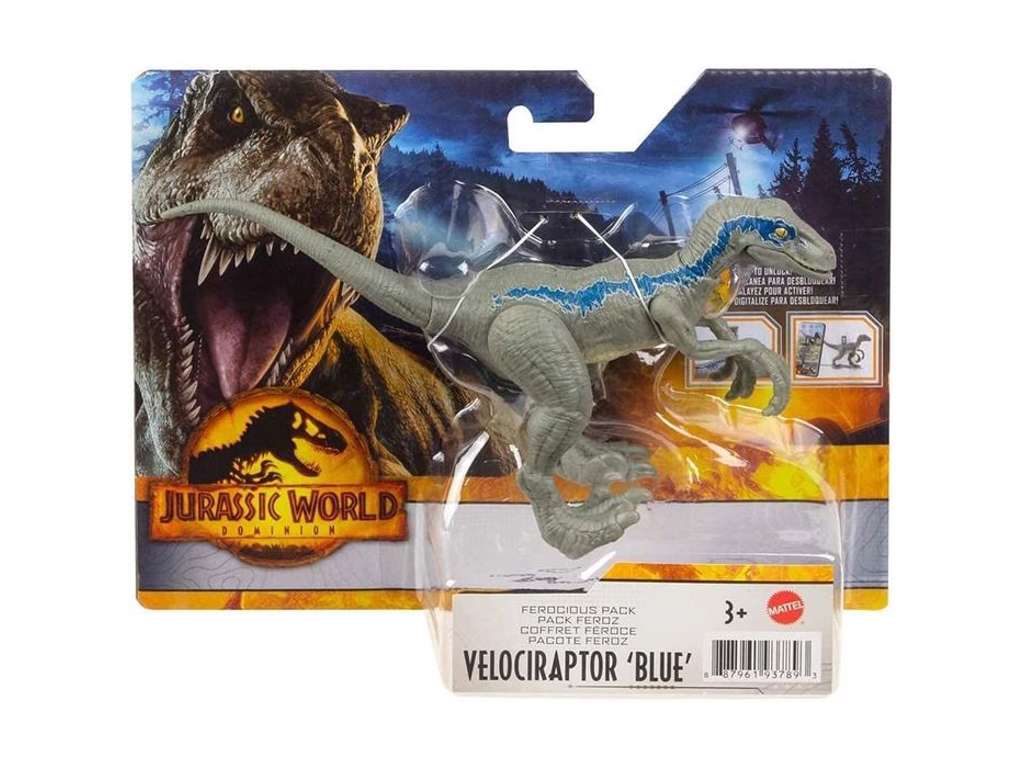 Jurassic World: Dominion Ferocious Pack Velociraptor 'Blue' Dinosaur Figure