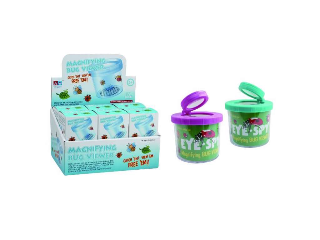 Insektglas med forstørrelsesglas på 7 cm