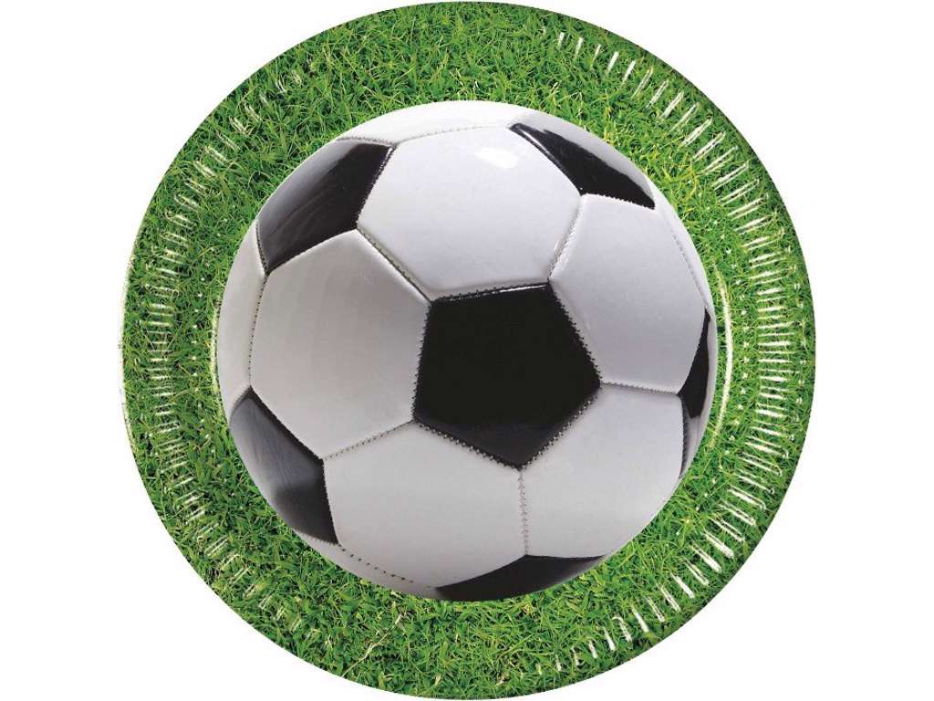 Fodbold paptallerkner 22 cm