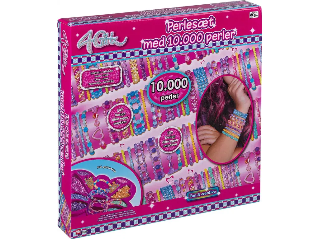 Perlesæt med 10.000 perler