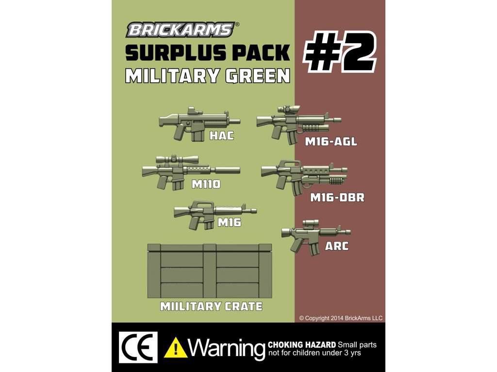 Brickarms militær våben #2 7 dele
