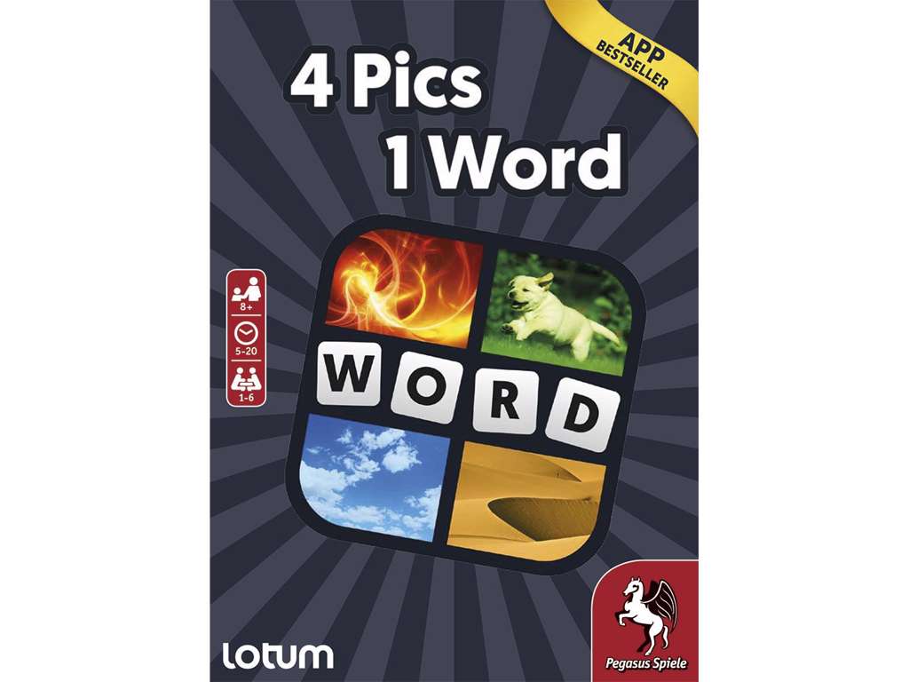 4 Pics 1 Word - The Card Game (EN) - brætspil fra Pegasus