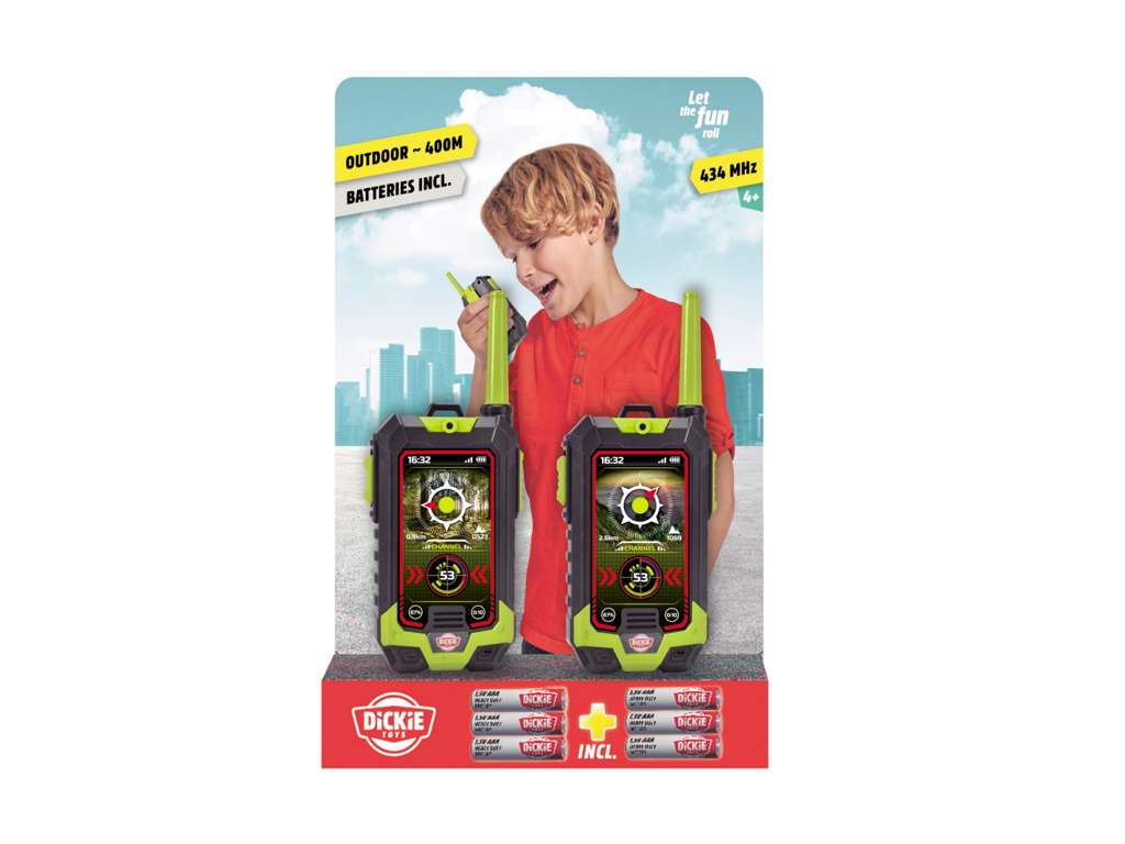 Walkie talkie med polititema