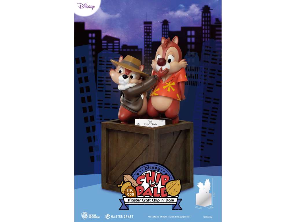 Disney Miracle Land statue af Chip og Chap på 35 cm