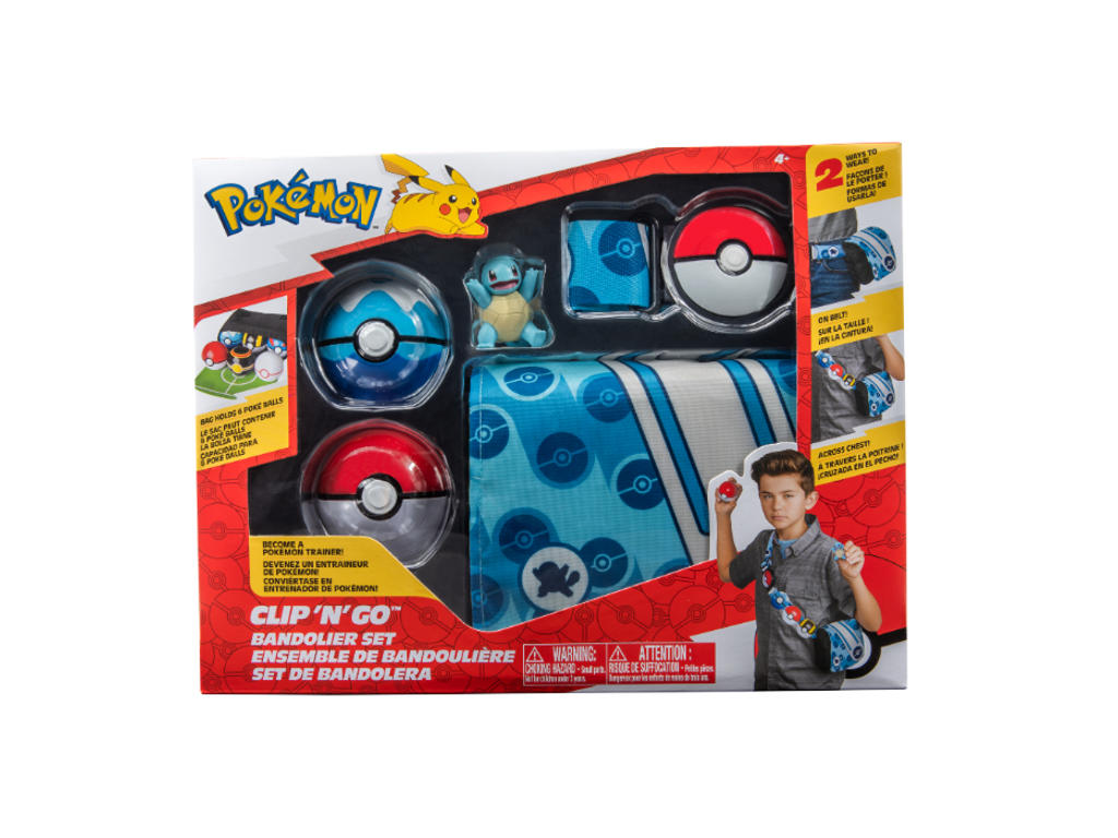 Pokémon Clip & Go Bandolier sæt med Squirtle