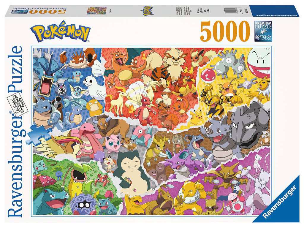 Pokémon Allstars puslespil på 5000 brikker fra Ravensburger
