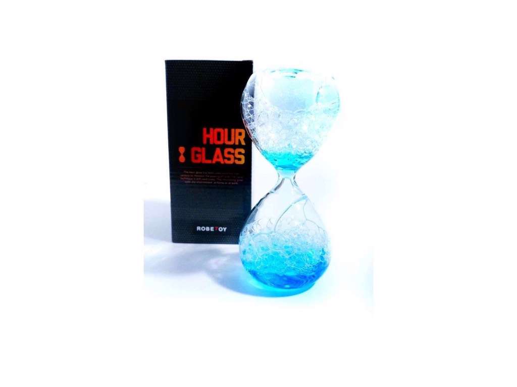 Timeglas med bobler
