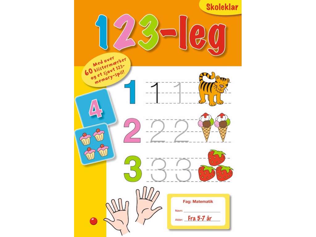 Skoleklar: 123-leg aktivitetsbog