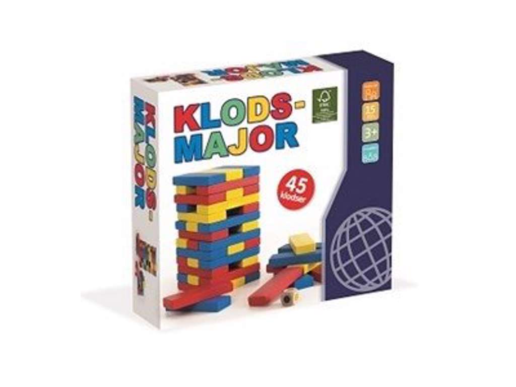 Klodsmajor i træ - brætspil