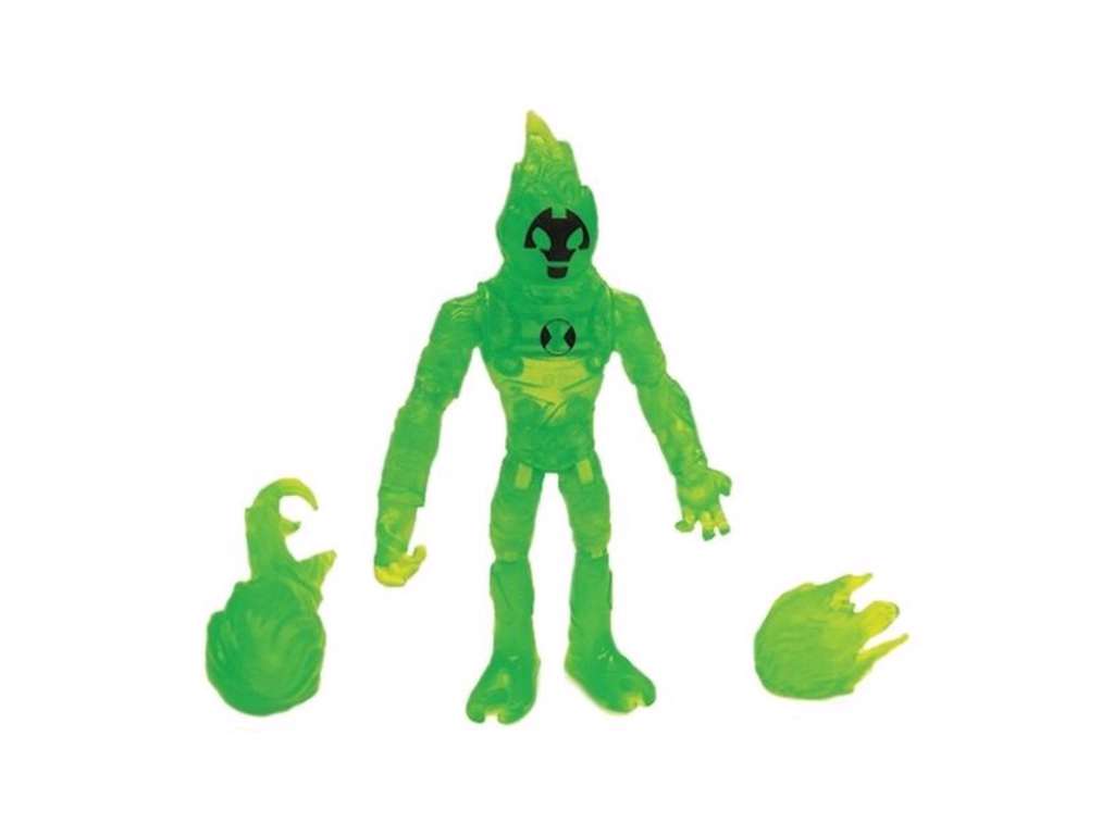Glitch Heatblast Out of the Omnitrix basisfigur fra Ben 10 - 13 cm