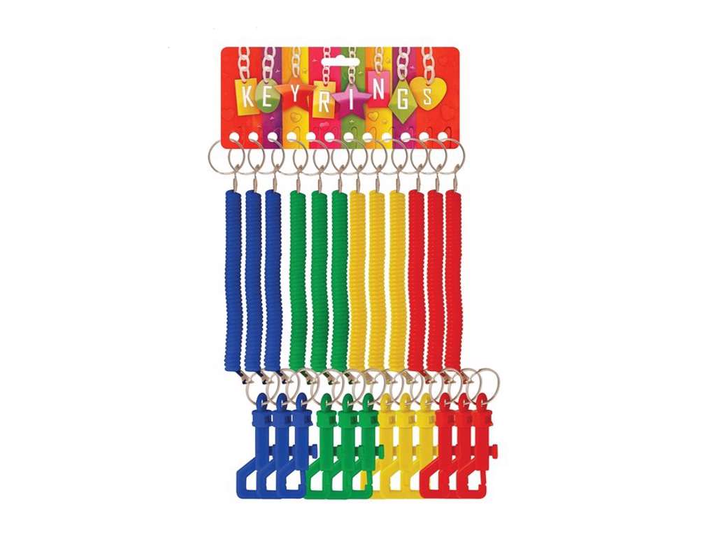 Spiral nøglering på 12 cm