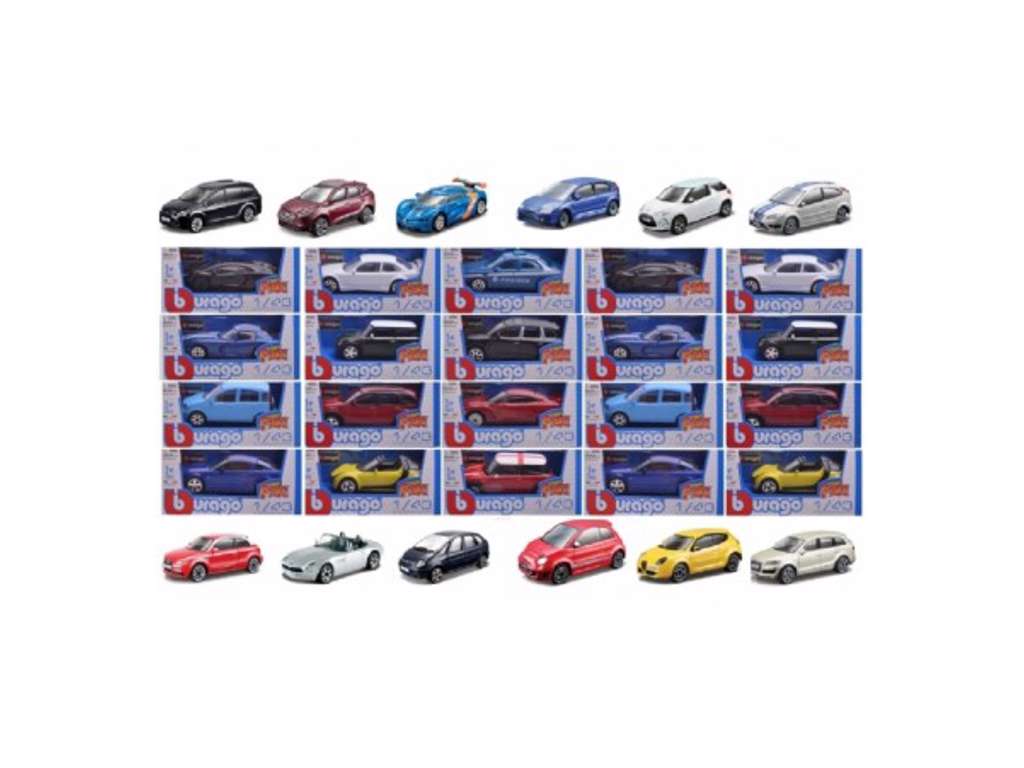 Diecast legetøjsbil - 1:43 - gadebiler fra Burago