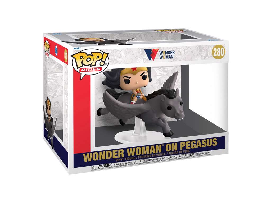 Wonder Woman POP! Rides Vinyl Figure Wonder Woman 80th on Pegasus 15 cm