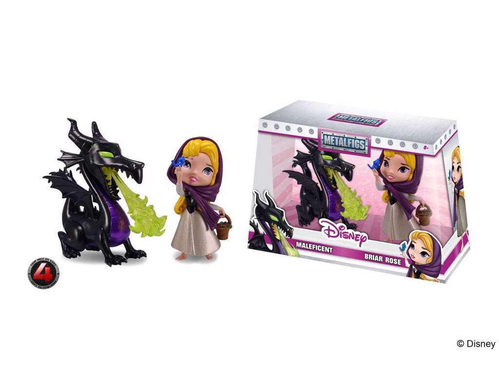 Disney Metalfigs minifigur 2-pak af Maleficent & Briar Rose på 10 cm