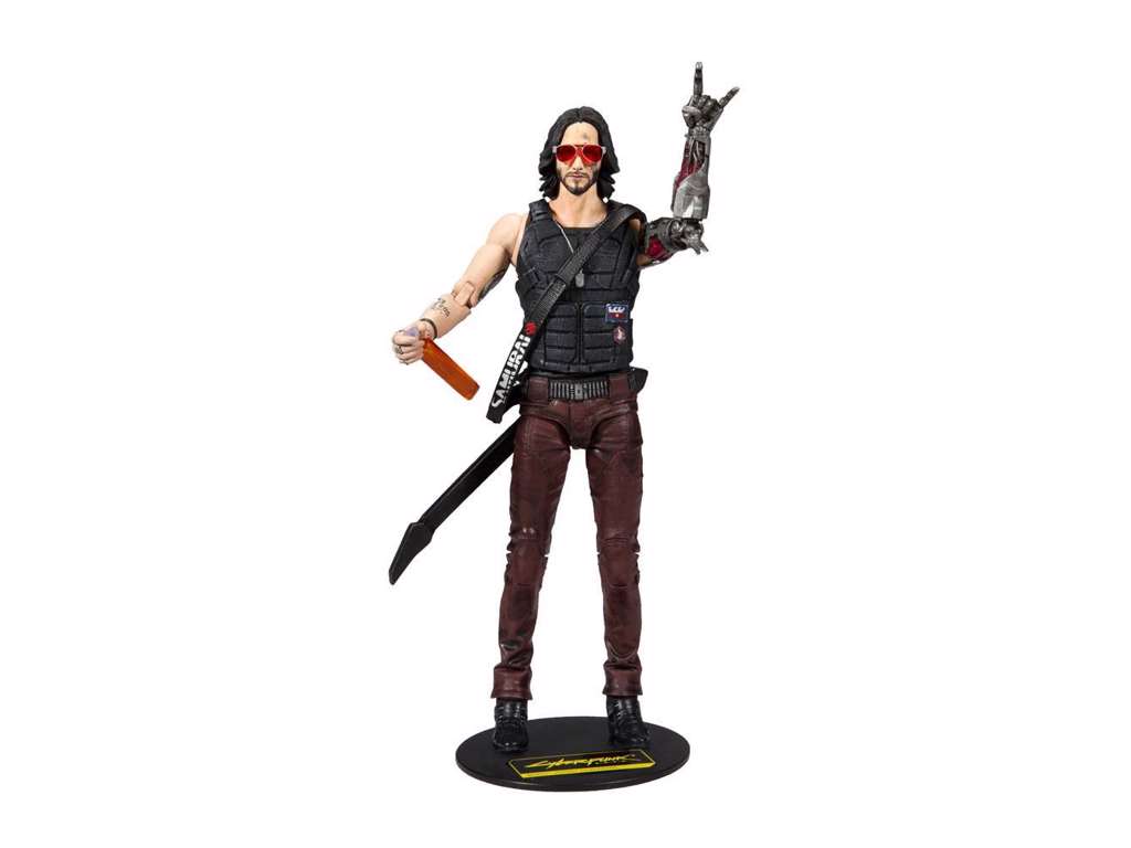 Cyberpunk 2077 action figur af Johnny Silverhand på 18 cm