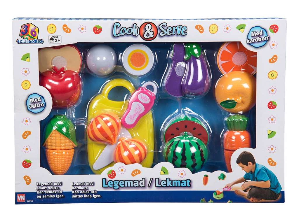 Grøntsagslegemad med velcro