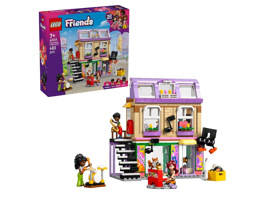 Musikbutik og lejlighed - 42653 - LEGO Friends