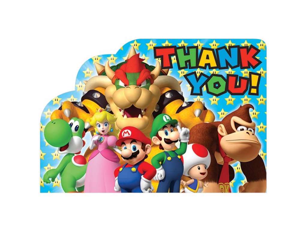 Super Mario Brothers takkekort