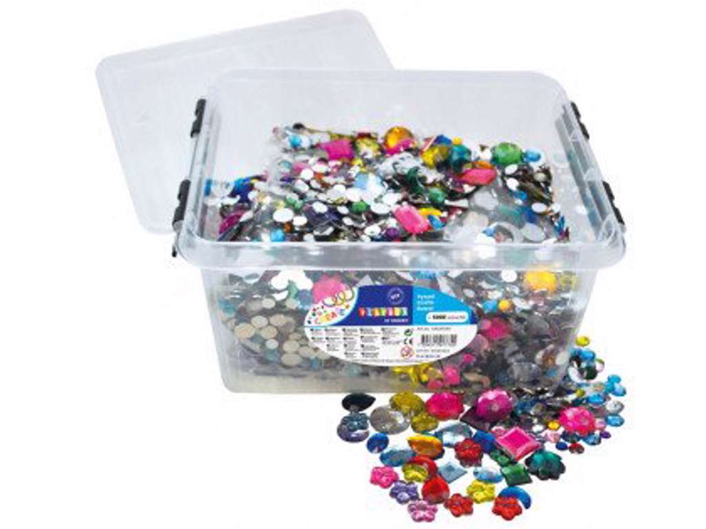 5000 krystalsten til kreaprojekter på 6-20 mm fra Playbox
