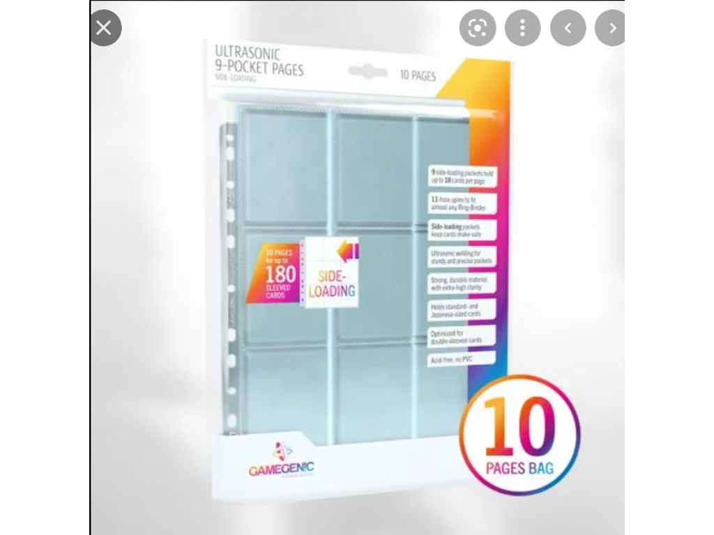 Ultrasonic 9-Pocket Pages Topload